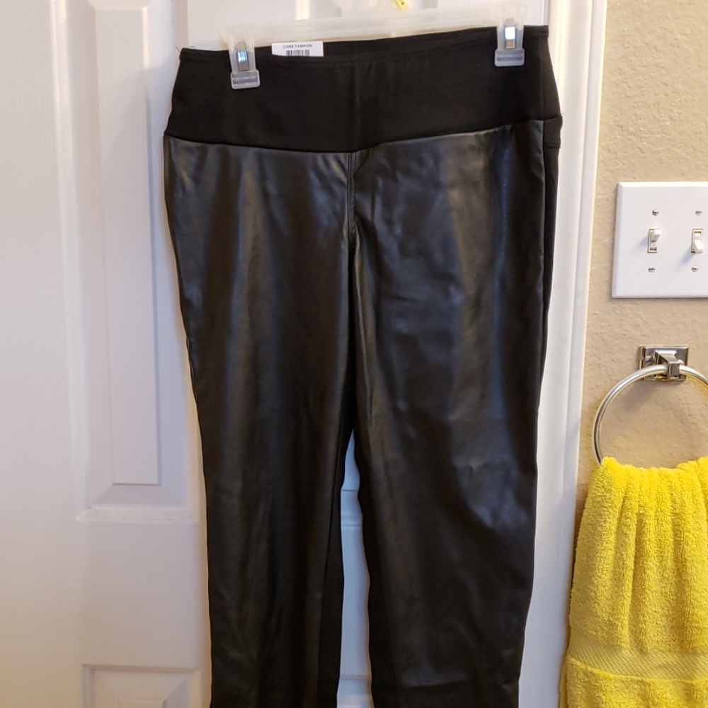 Feaux leather jeggings